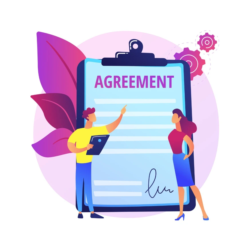 Terms of Service and user agreement illustration for Smart Life 24